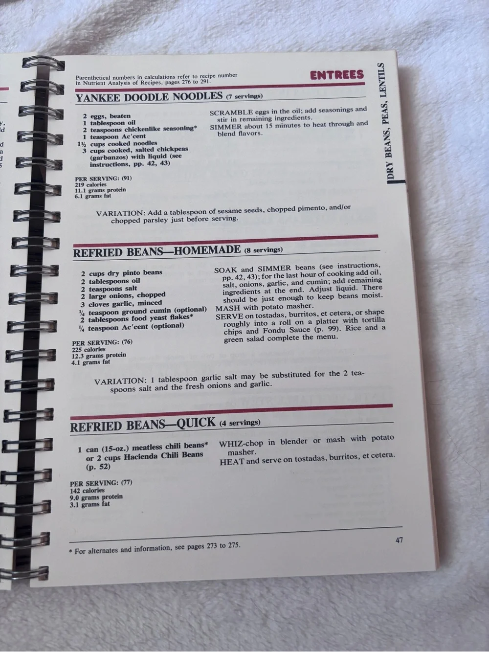 Vintage It's Your World Vegetarian Cookbook Enlarged Second Edition Retro